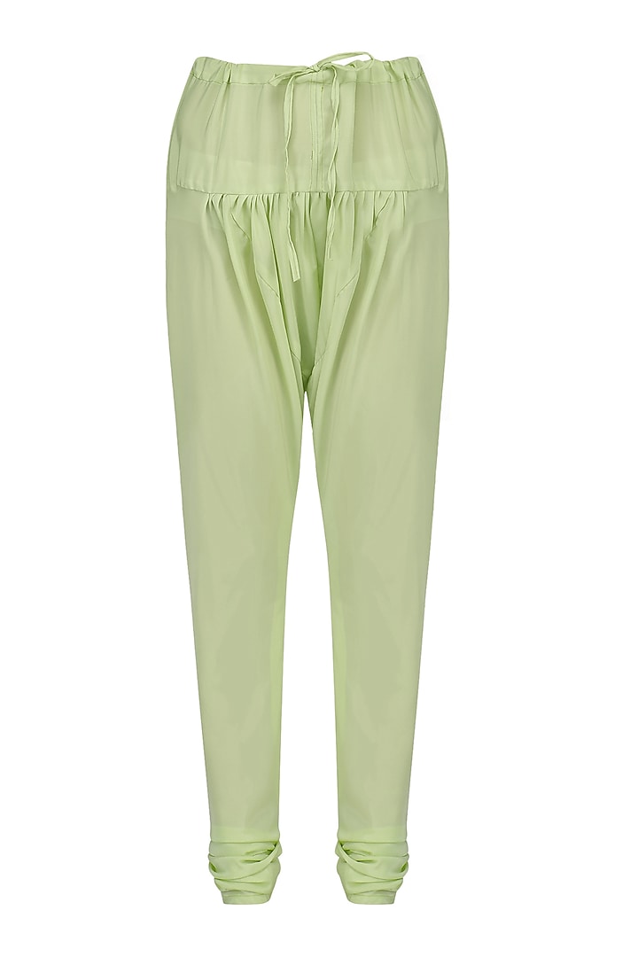 Pale green gota work kurta set available only at Pernia's Pop Up Shop.
