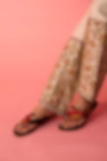 Black Leather Sandals by ROHAN ARORA WOMENS at Pernia's Pop Up Shop
