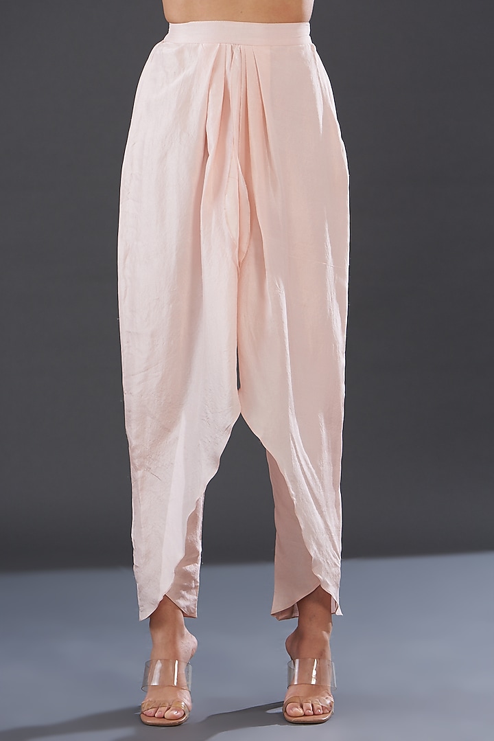 Baby Pink Silk Cape Set by Rococo by raghvi at Pernia's Pop Up Shop