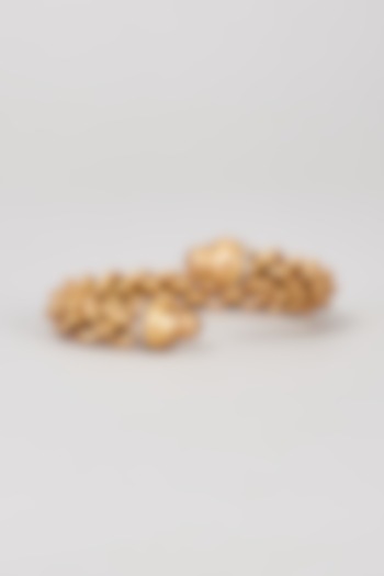 Gold Finish Link Motif Bracelet by Rohita and Deepa at Pernia's Pop Up Shop