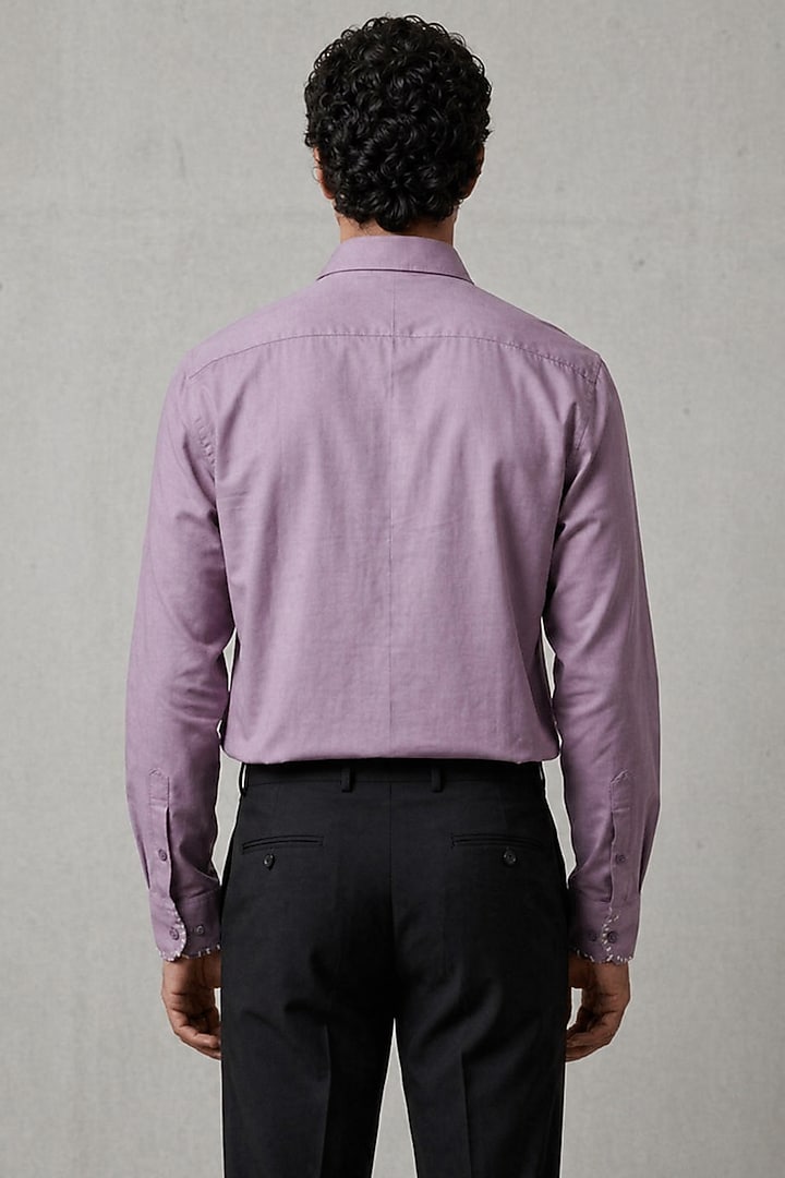 Mauve Cotton Summer Shirting Fabric Summer Shirt by Rohit Doshi at Pernia's Pop Up Shop