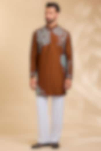 White Cotton Twill Pants by Rohit Doshi at Pernia's Pop Up Shop