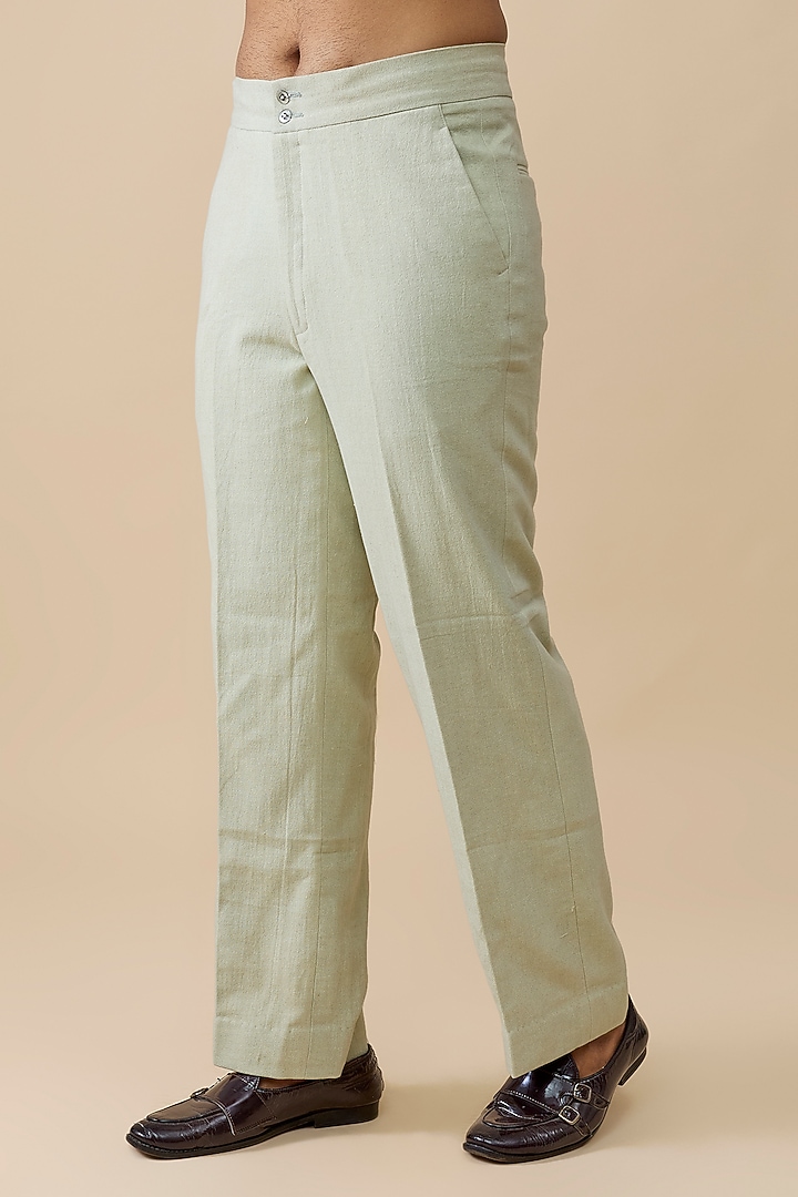 Ivory Cotton Bundi Jacket Set by Rohit Doshi at Pernia's Pop Up Shop