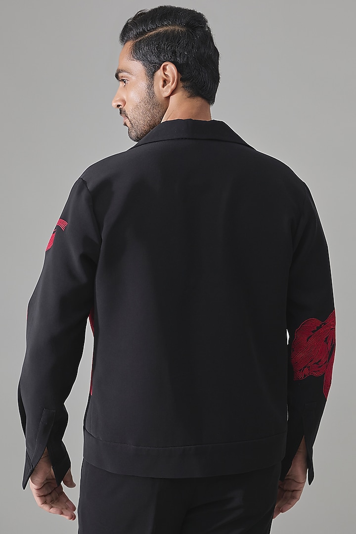 Black Premium Blend Jacket by Rohit Doshi at Pernia's Pop Up Shop