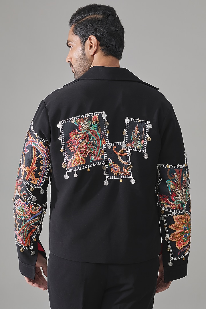 Black Premium Blend Jacket by Rohit Doshi at Pernia's Pop Up Shop