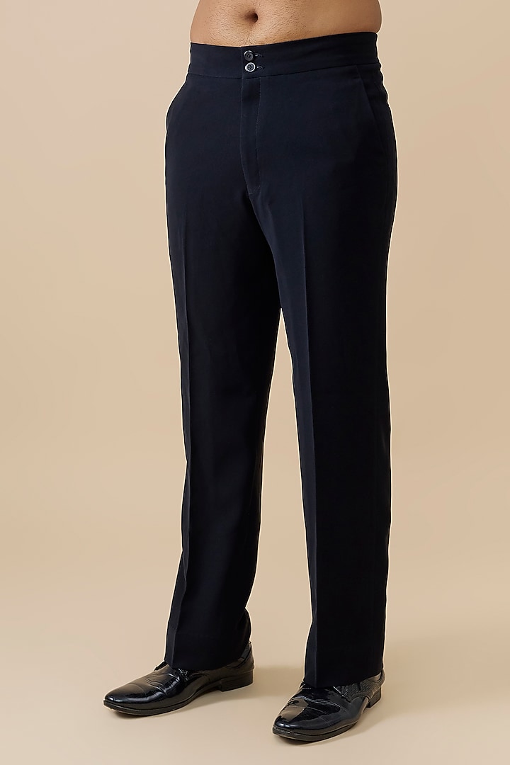 Black Velvet Tuxedo Set by Rohit Doshi at Pernia's Pop Up Shop
