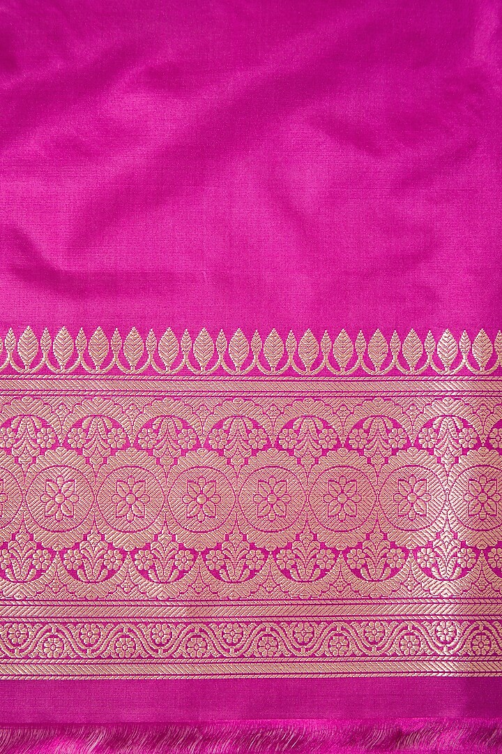 Pink Silk Wedding Saree Set by Roliana weaves at Pernia's Pop Up Shop