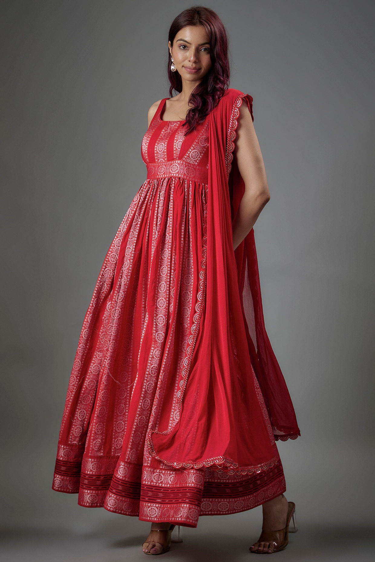 Beautiful Pakistani Designer Full Flare Anarkali Style Cotton - Etsy | Cotton  anarkali dress, Cotton gowns, Girls dresses online