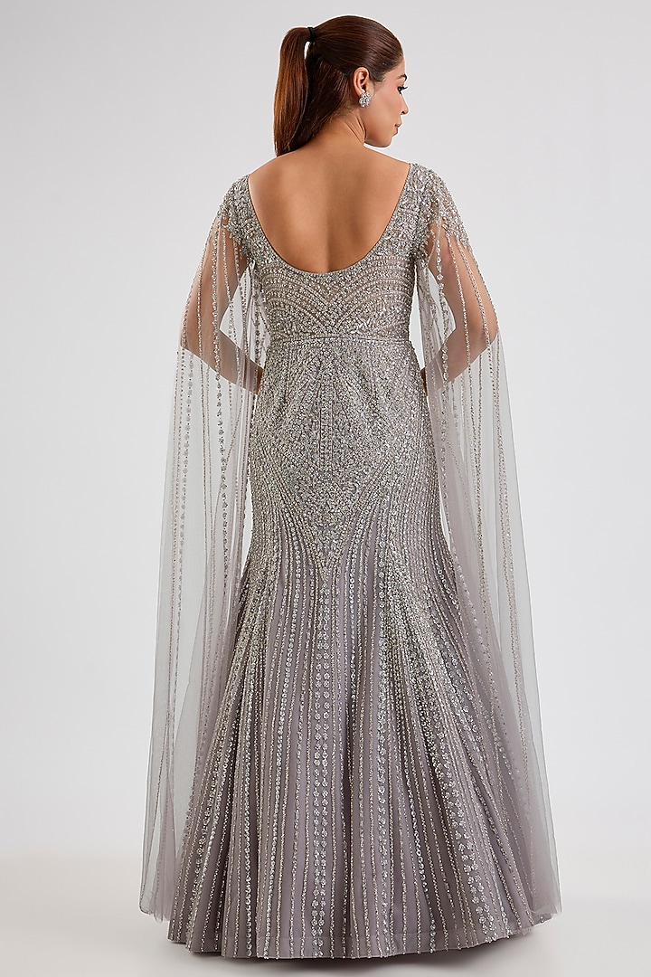 Lilac Net Bridal Gown by ROQA | Siddharth Khurana & Kartik Khurana at Pernia's Pop Up Shop