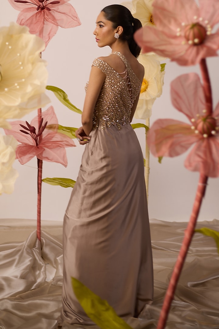 off the shoulder evening dresses gowns LaDivine Plus Size Long Formal Dress 7493C - Sage main image 1