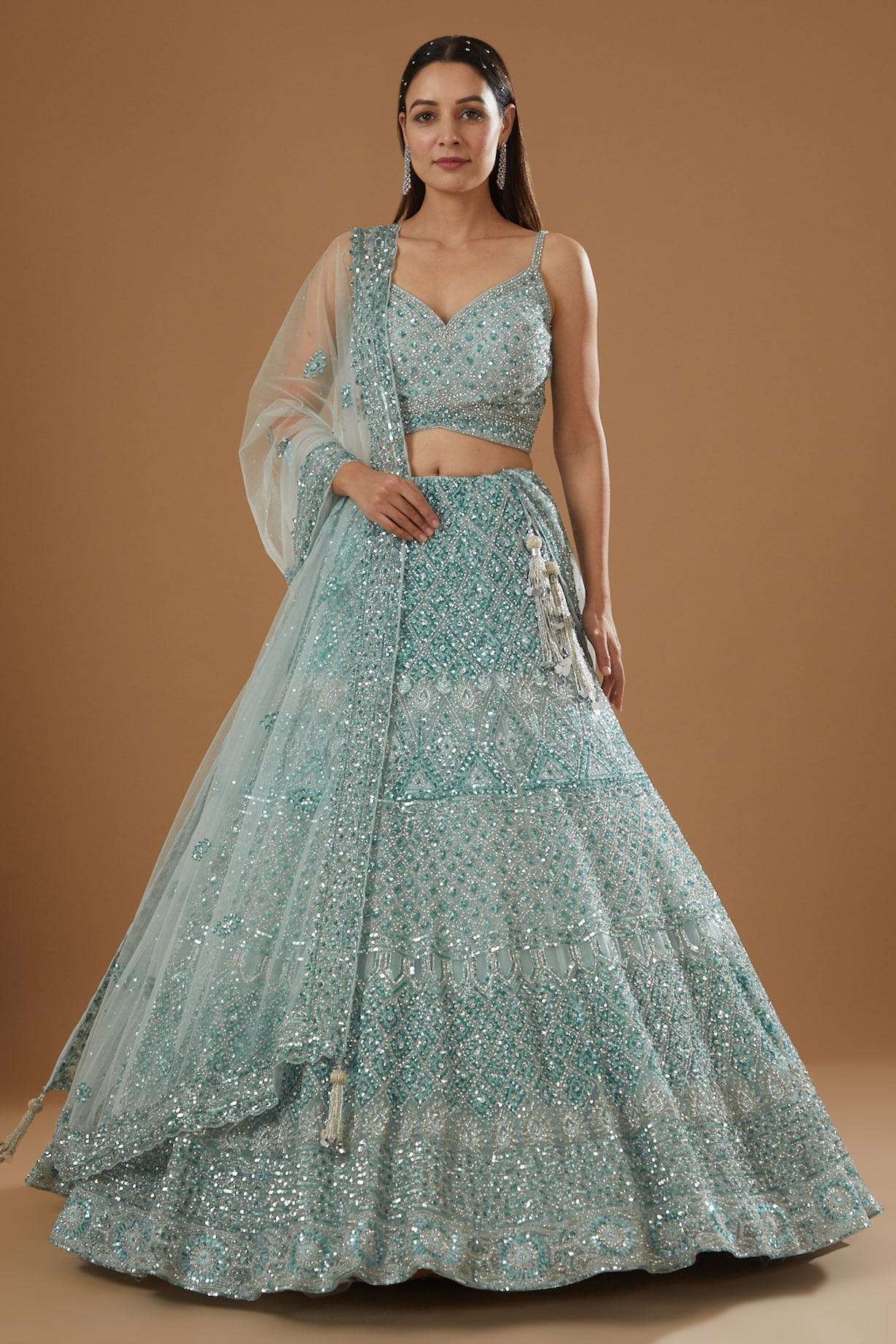 Powder Blue Lehenga