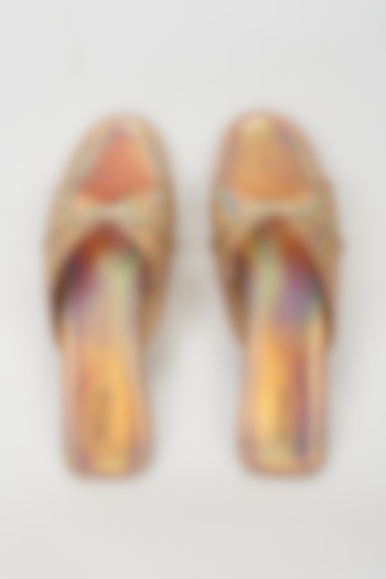 Rainbow Multi-Colored Vegan Leather Flats by Rosho
