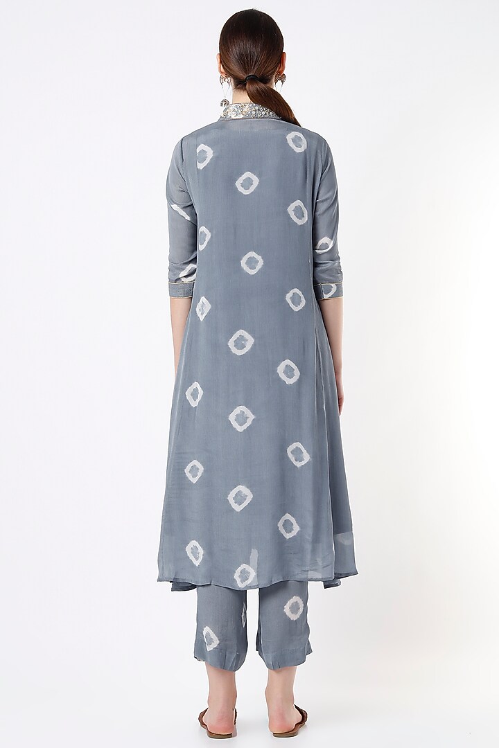 Grey Embroidered Tunic Set by Rosette at Pernia's Pop Up Shop