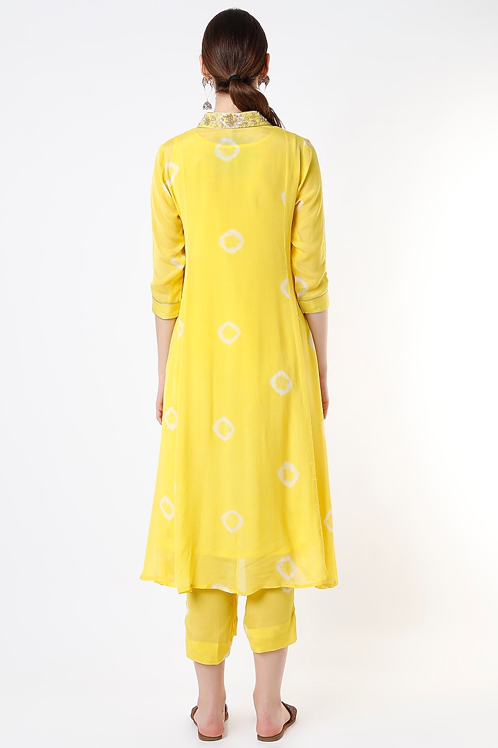 Bright Yellow Embroidered Tunic Set by Rosette at Pernia's Pop Up Shop