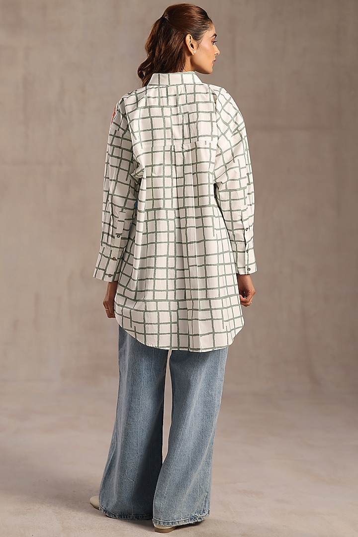 Multi-Colored Poplin Printed Shirt by Roza Pret at Pernia's Pop Up Shop