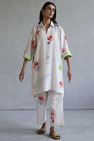 Buy White Linen Kaftan Dress for Women Online from India's Luxury Designers  2026