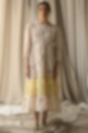 Ivory & Lemon Tiered Summer Dress by Roza Pret at Pernia's Pop Up Shop