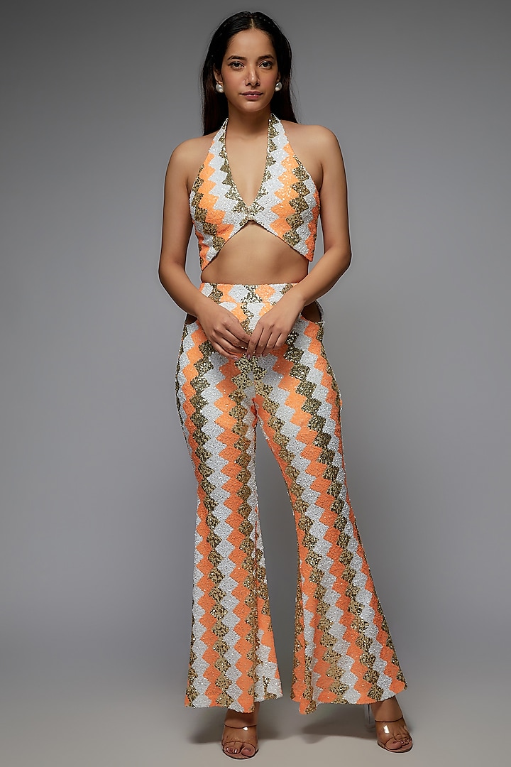 Multi-Colored Sequins Pant Set by Rozina at Pernia's Pop Up Shop