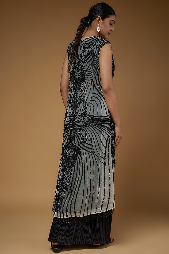 Black Organza Skirt Set by Rozina at Pernia's Pop Up Shop