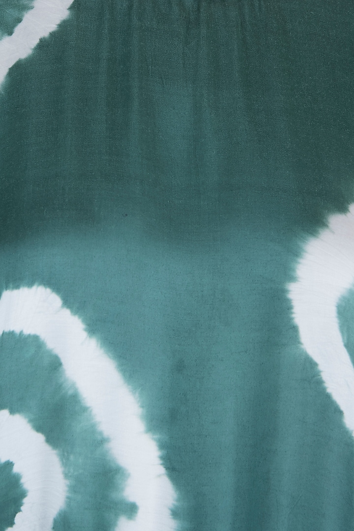 Green tie dye drape Summer Dress by Roshni Chopra at Pernia's Pop Up Shop