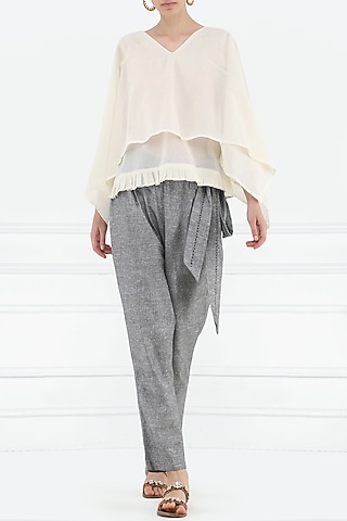 Ivory Layered Top by Rouka