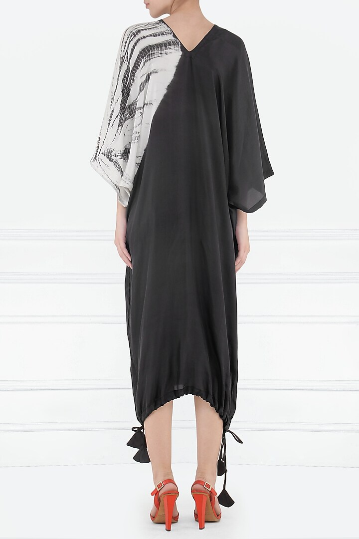 Black tie and dye reversible dress available only at Pernia's Pop Up Shop.