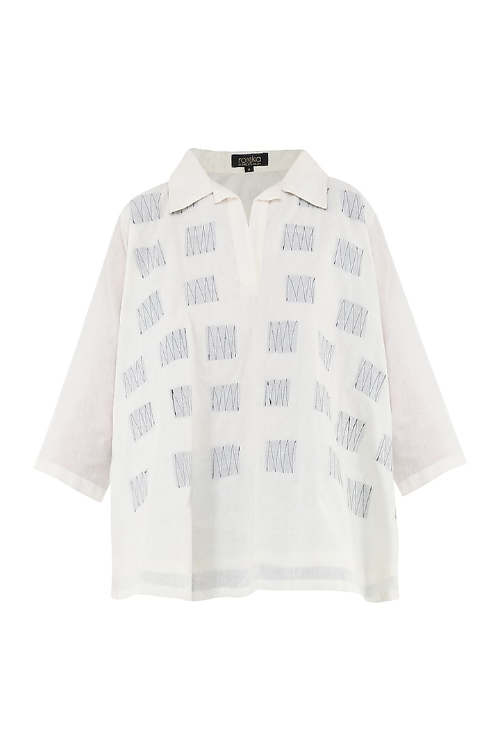 White Layered Top by Rouka