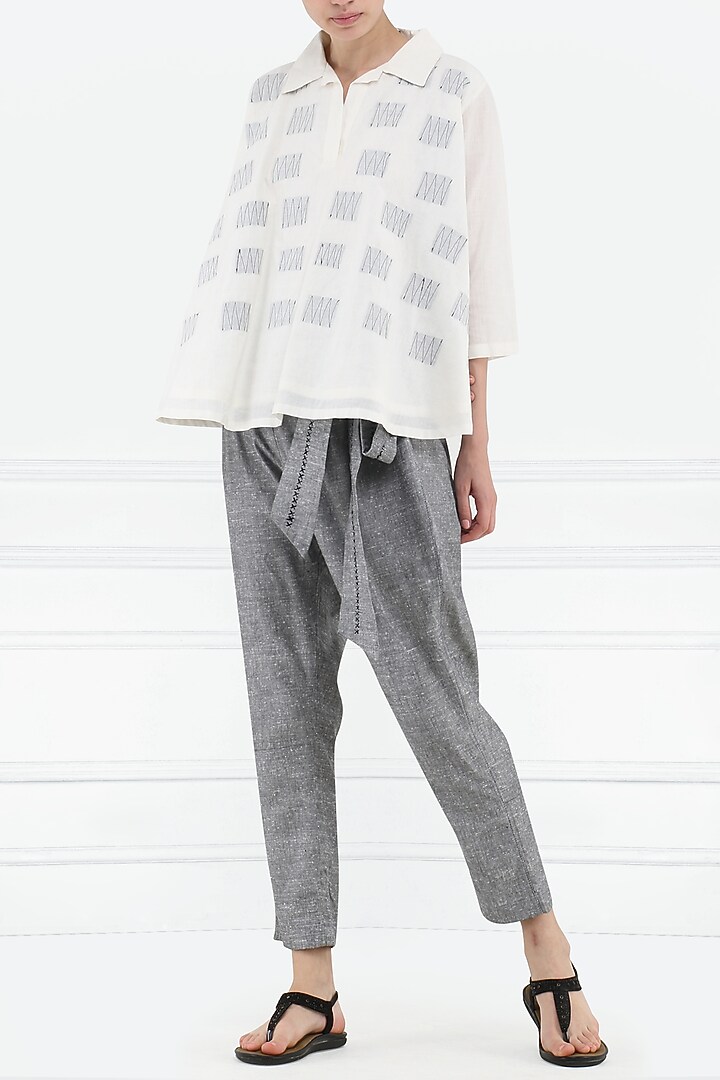 White layered top available only at Pernia's Pop Up Shop.