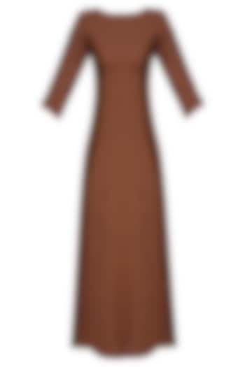 Brick Red Flared Long Tunic by Rouka