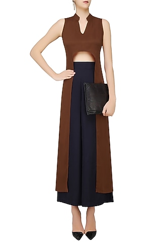 Brick Red High Low Tunic by Rouka