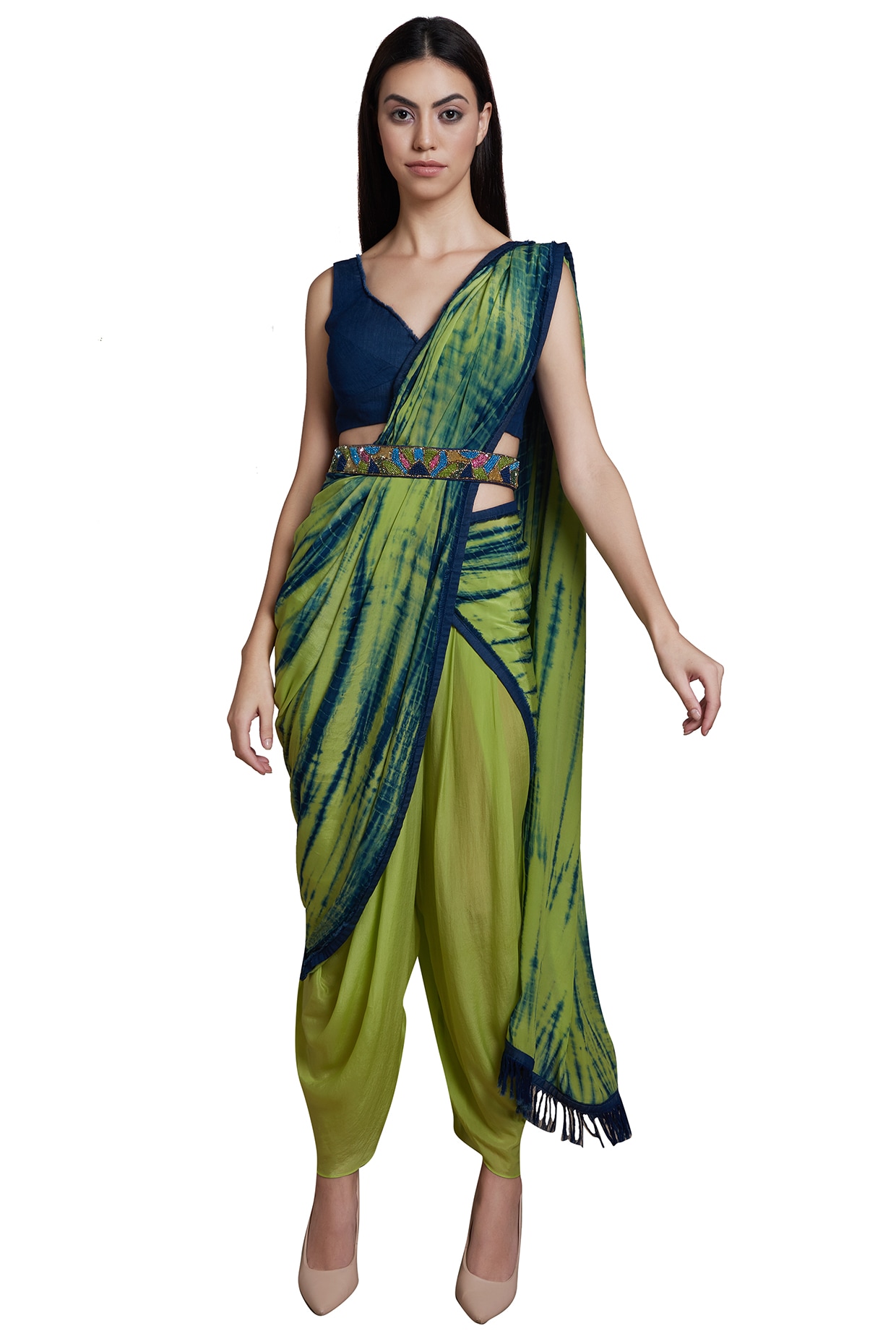 Buy Mustard Sarees for Women by Ethnic Junction Online | Ajio.com