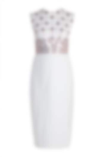 White Embellished Shift Dress by RS by Rippii Sethi