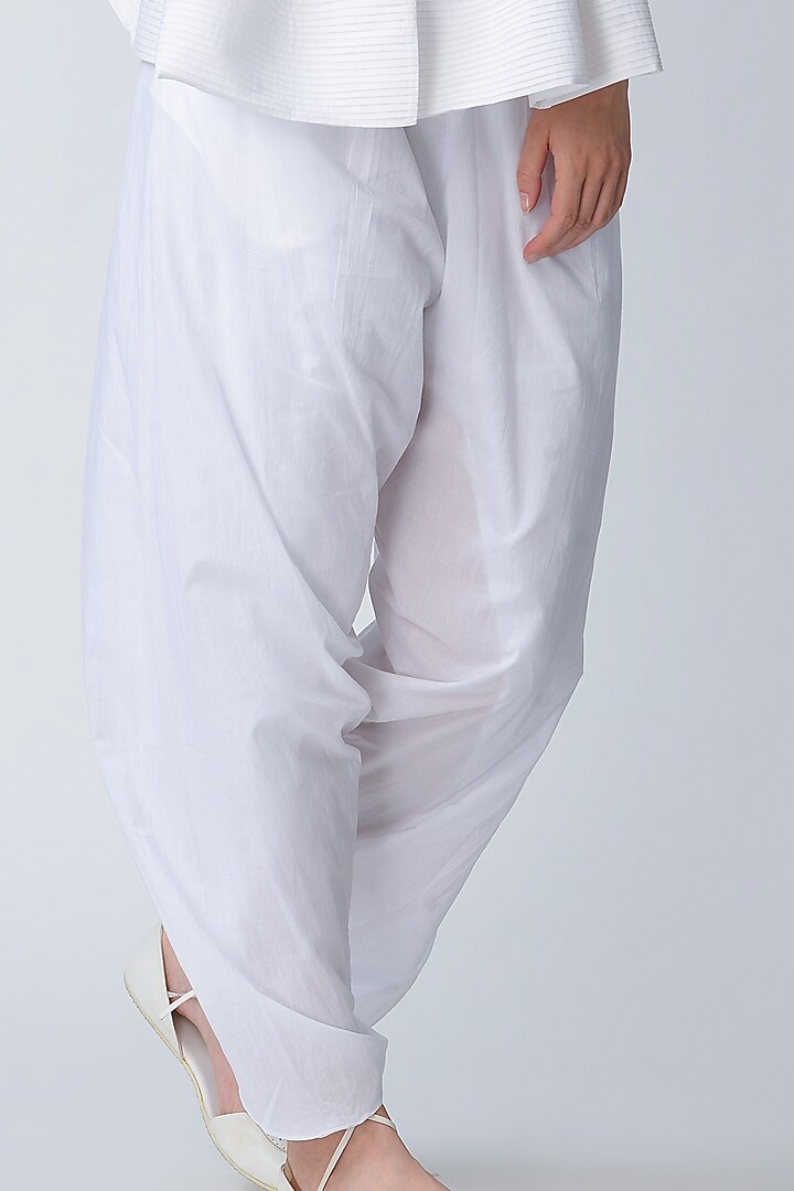 White Dhoti Pants by Rajesh Pratap Singh at Pernia's Pop Up Shop