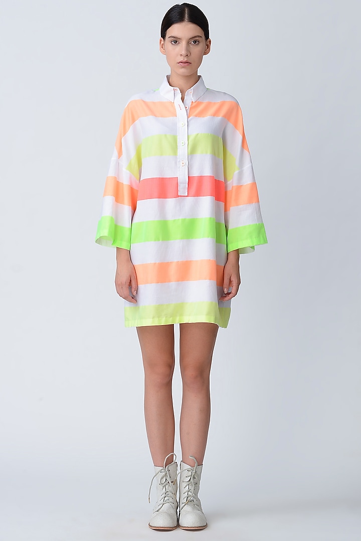 Multi Colored Printed Shirt by Rajesh Pratap Singh at Pernia's Pop Up Shop