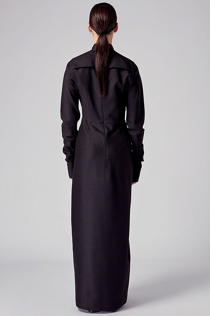 Black Knotted Cocktail Dress by Rajesh Pratap Singh at Pernia's Pop Up Shop