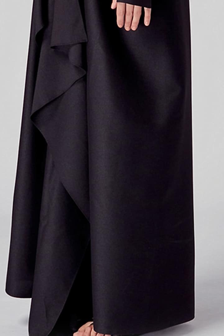 Black Knotted Cocktail Dress by Rajesh Pratap Singh at Pernia's Pop Up Shop