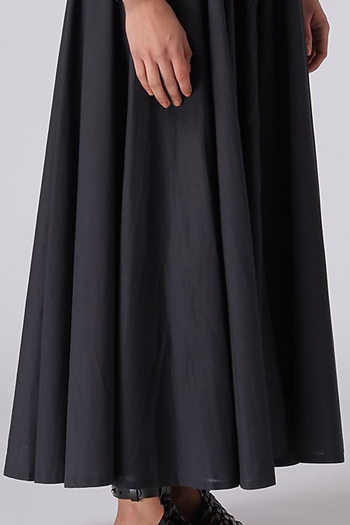 Black Pintuck Maxi Cocktail Dress by Rajesh Pratap Singh at Pernia's Pop Up Shop