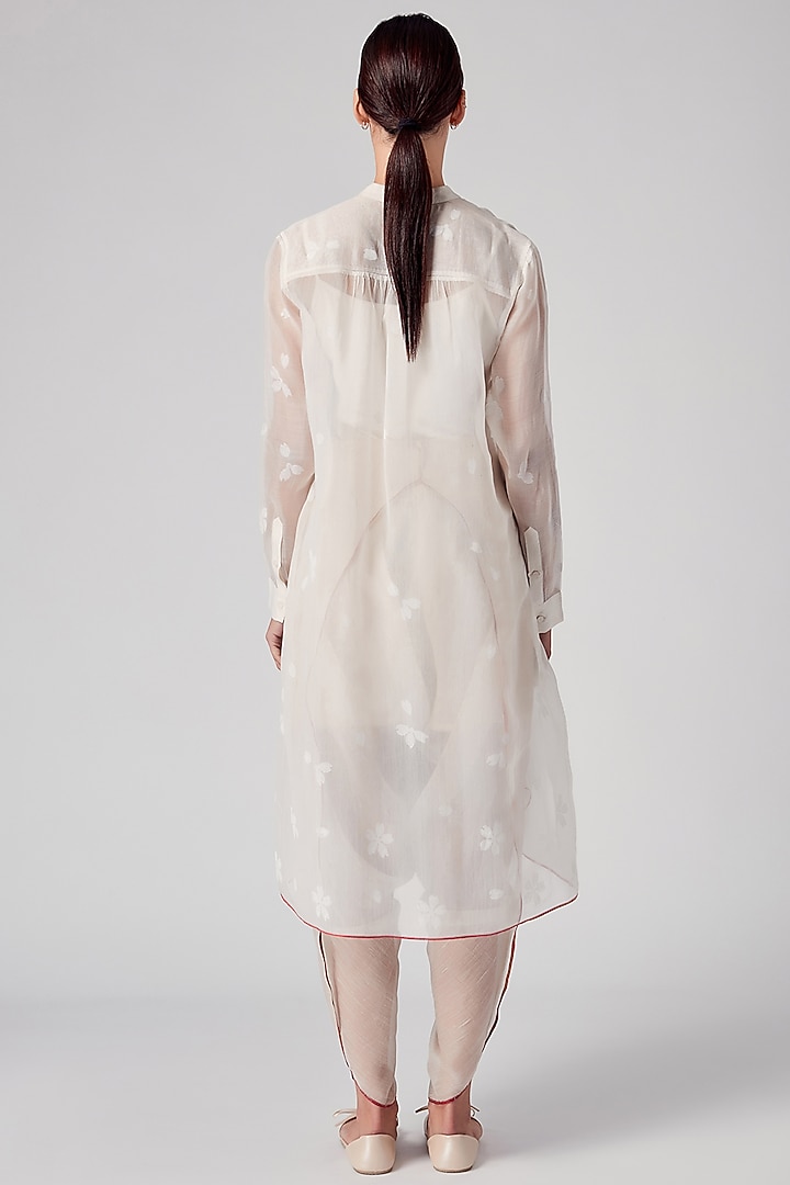 Off-White Hand Block Printed Tunic by Rajesh Pratap Singh at Pernia's Pop Up Shop