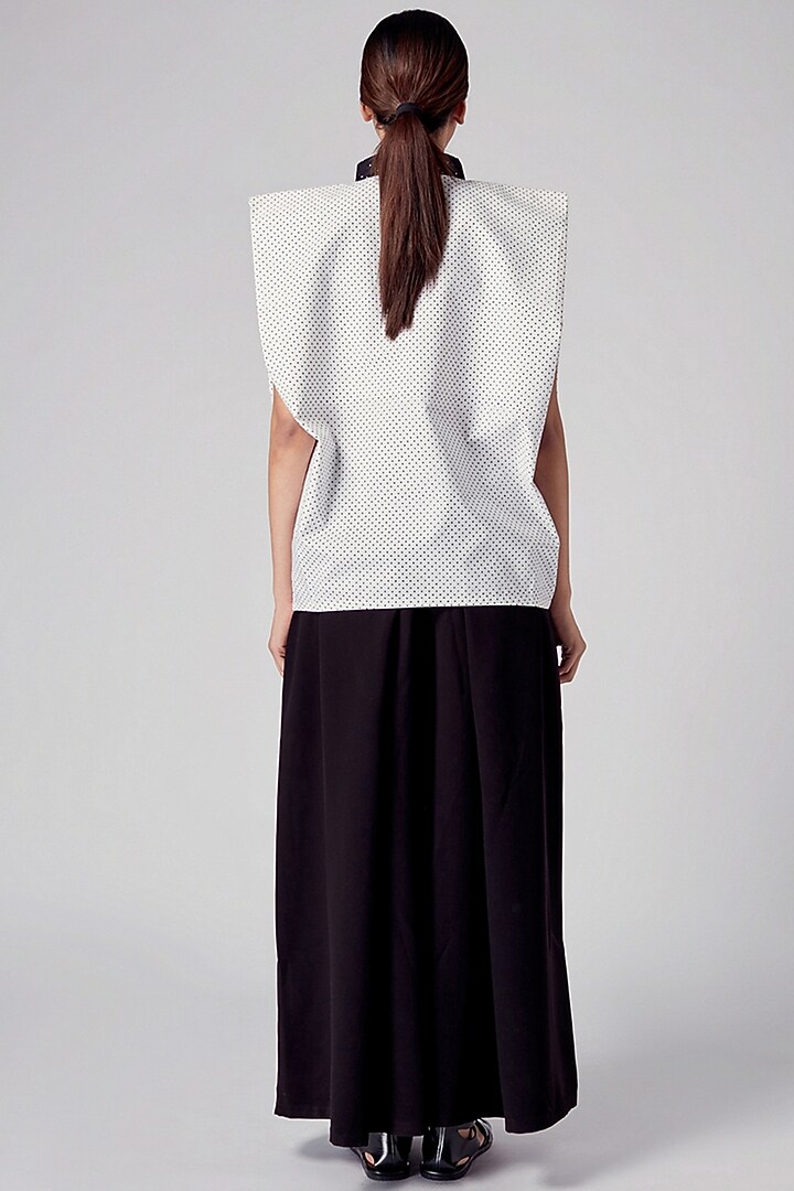 Black & White Polka Dot Top by Rajesh Pratap Singh at Pernia's Pop Up Shop