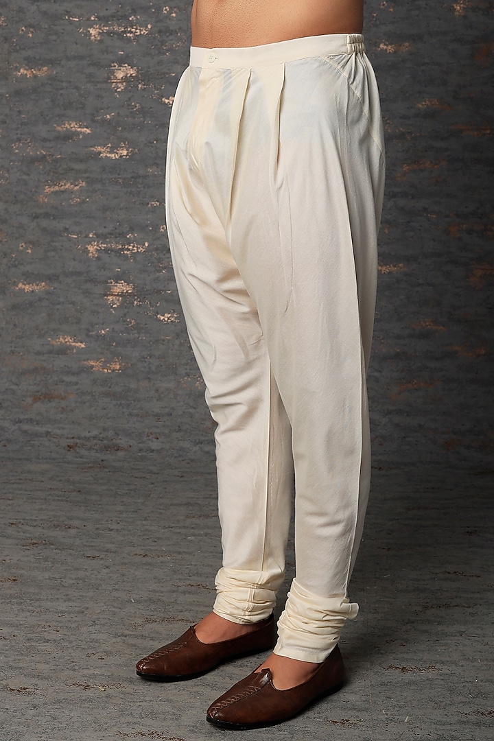 Mint Block Printed Kurta Set by Rajesh Pratap Singh Men at Pernia's Pop Up Shop
