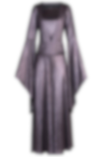 Lilac Metallic Jumpsuit by Rs By Rippii Sethi