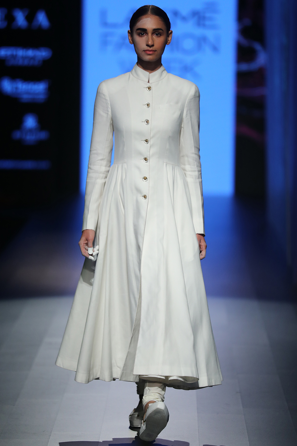 White jacket dress available only at Pernia's Pop Up Shop.