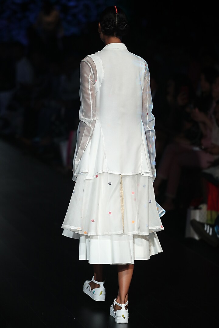 White sheer tunic available only at Pernia's Pop Up Shop.