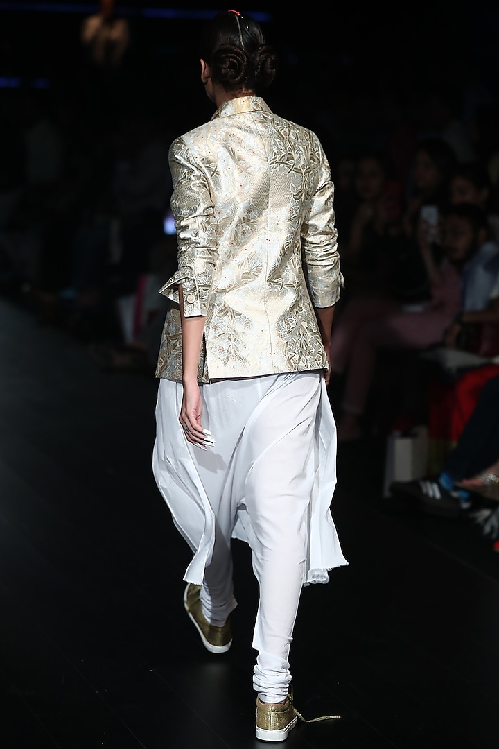 Gold brocade jacket available only at Pernia's Pop Up Shop.