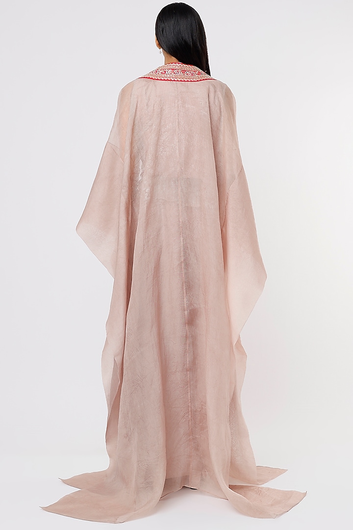Mauve Satin Skirt Set by RITIKA ARYA JAIN at Pernia's Pop Up Shop
