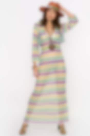 Multi-Colored Viscose Dress by Rara Avis