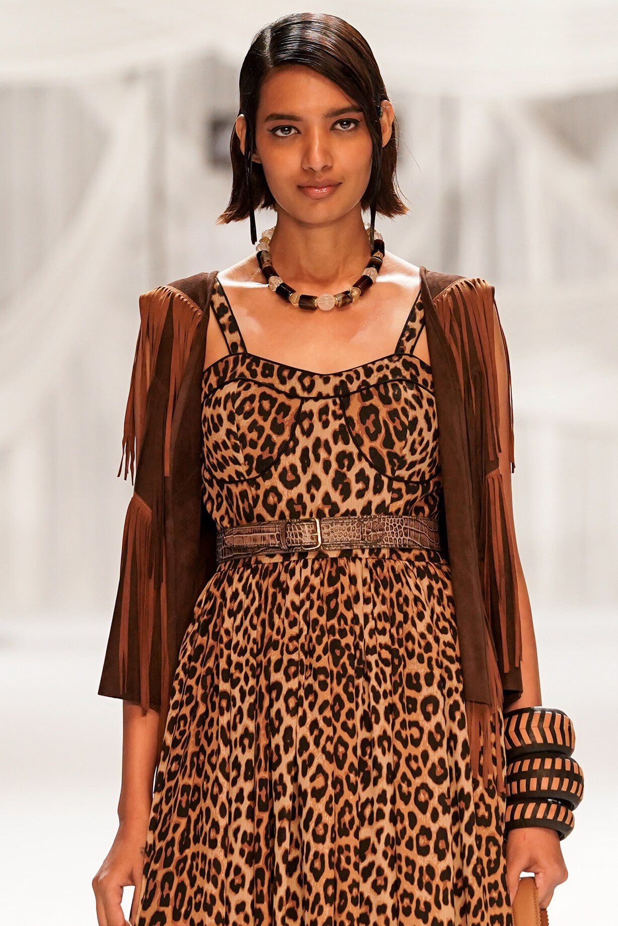 Brown Viscose Suede Leather Maxi Cocktail Dress by Rara Avis at Pernia's  Pop Up Shop