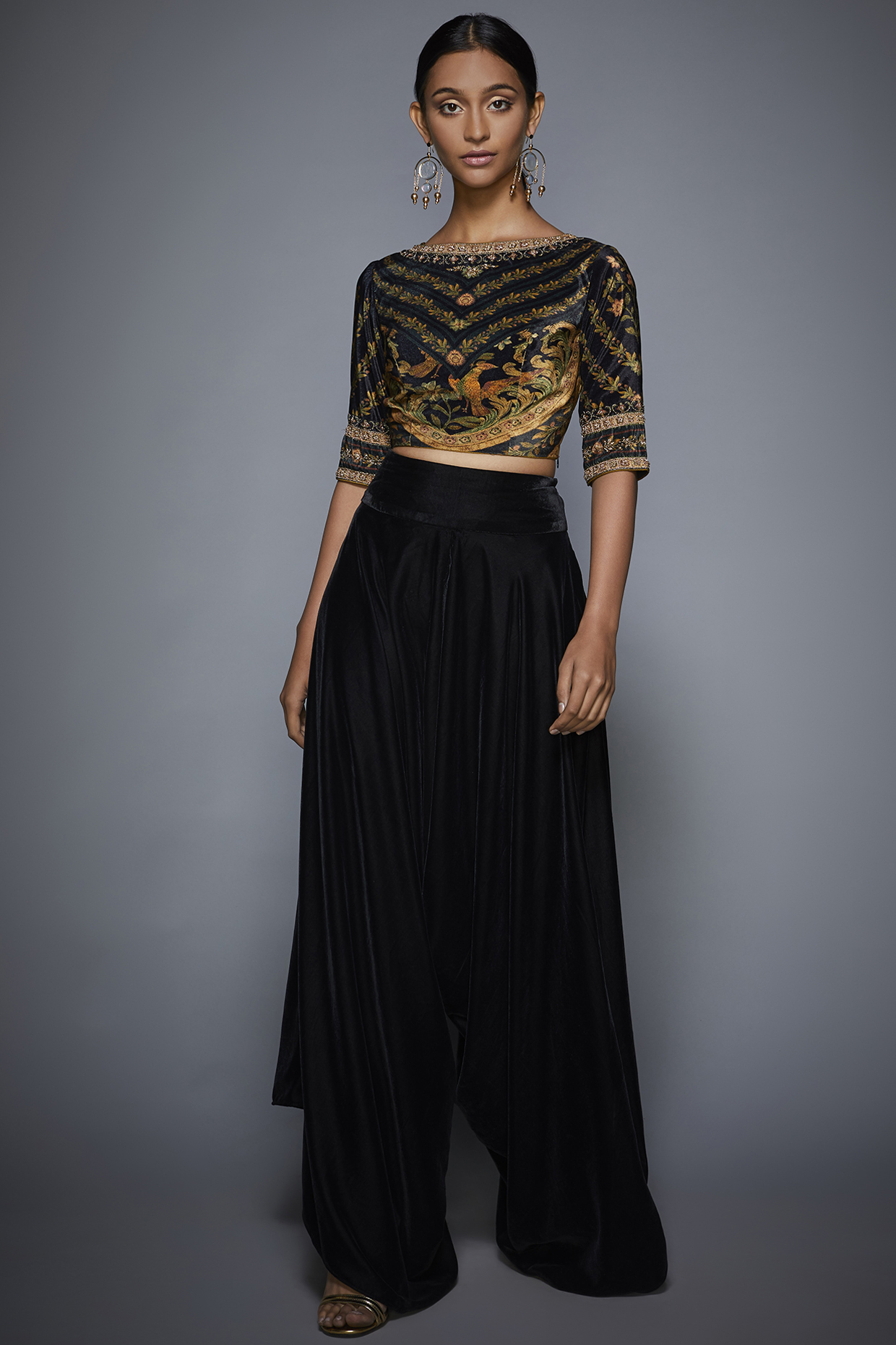 crop top and pants formal
