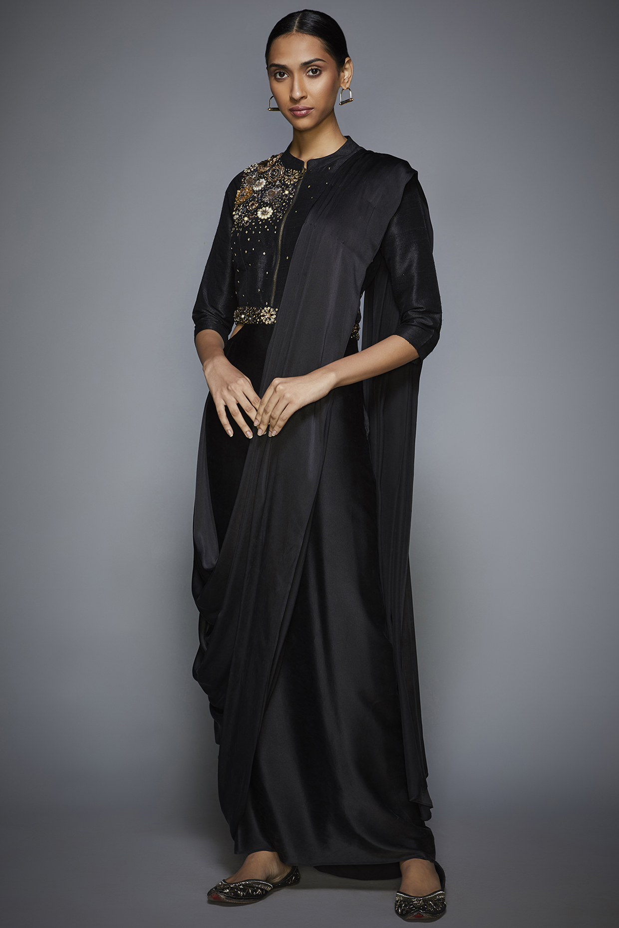 ritu kumar black gown