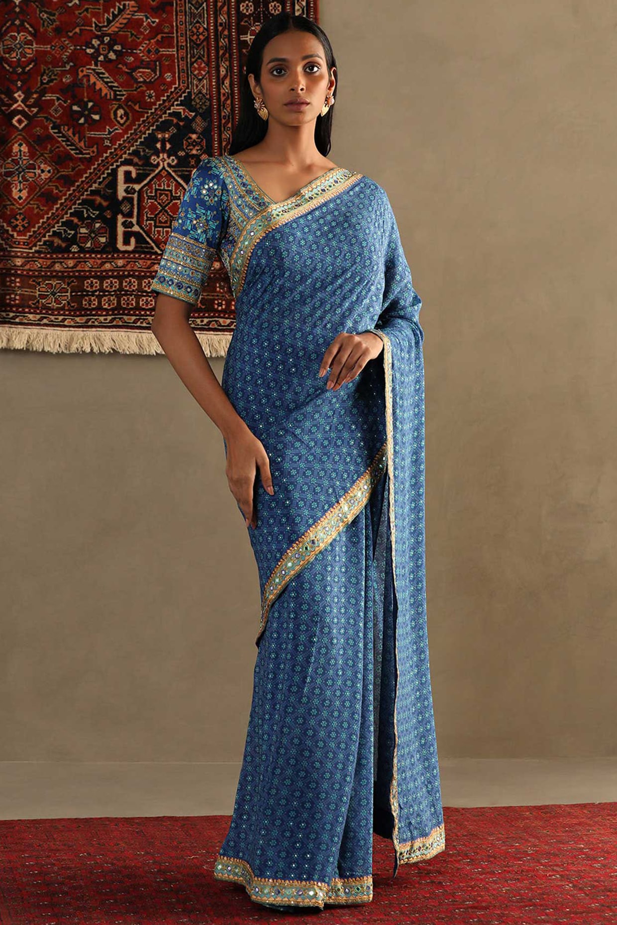 Sky blue pattu cheap saree for wedding
